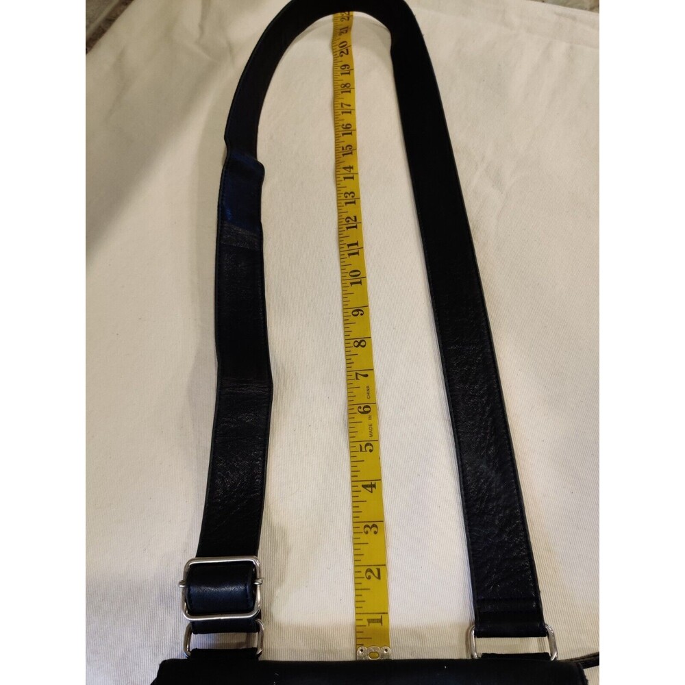 Women's FOSSIL Genuine Pebbled Leather, Black, Crossbody Shoulder Bag, Purse.‎ - Picture 12 of 16